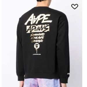 Aape by A Bathing Ape Crewneck Sweatshirt Women’s XS Winter Streetwear Casual